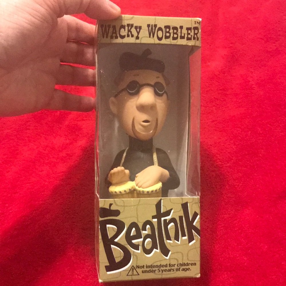 NIB Funko Wacky Wobbler Beatnik Brother Shamus, Bongo Drummer